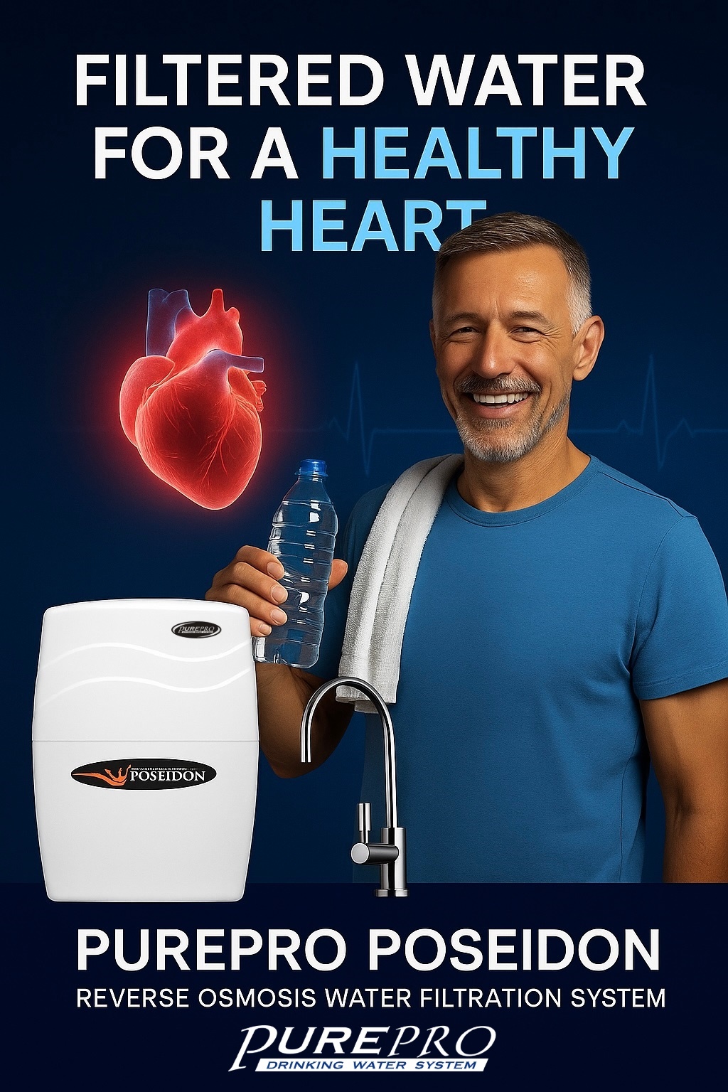 PurePro Poseidon Emergency Reverse Osmosis System — Health & Survival Water Solution for Every Home