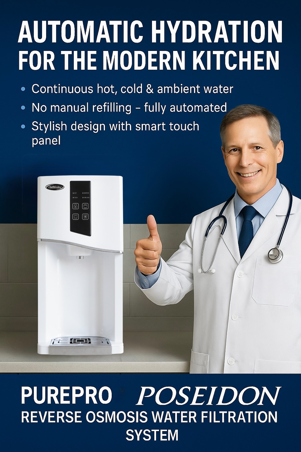 PurePro Poseidon Emergency Reverse Osmosis System — Health & Survival Water Solution for Every Home