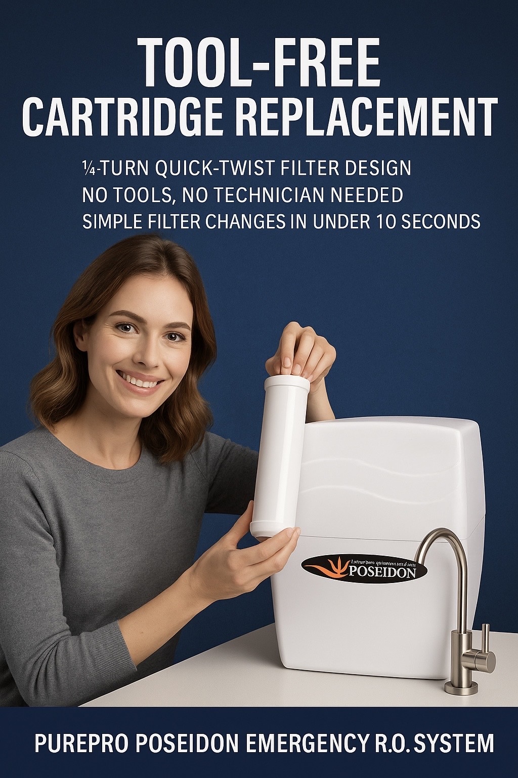 PurePro Poseidon Reverse Osmosis Water Filtration System