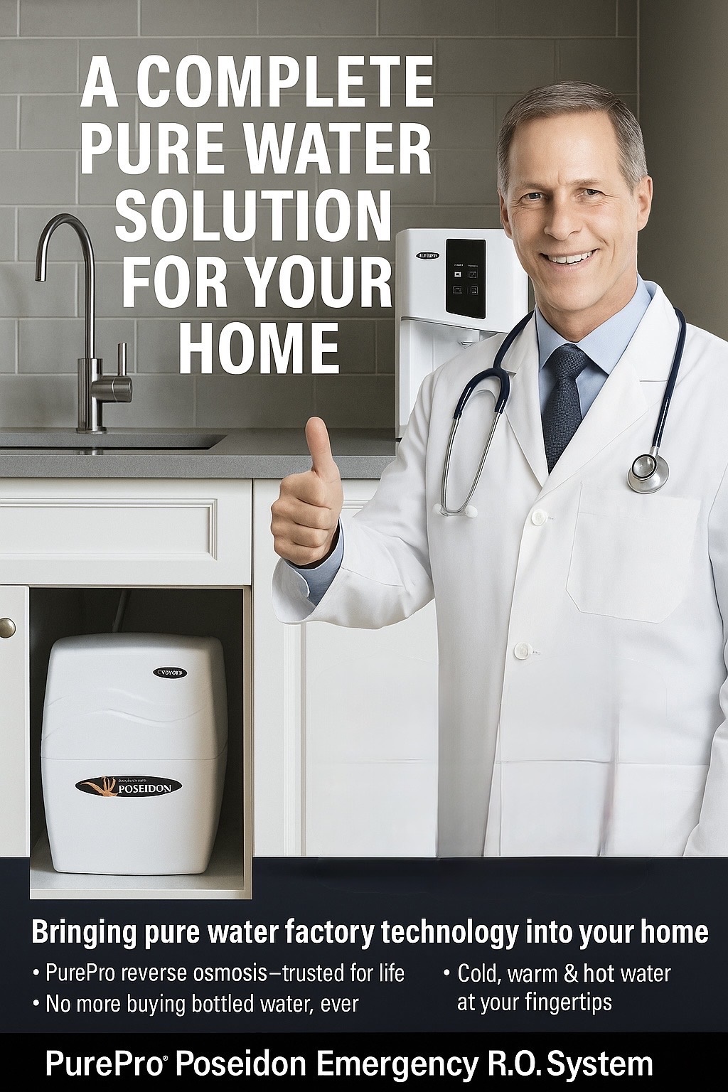 PurePro Poseidon Reverse Osmosis Water Filtration System