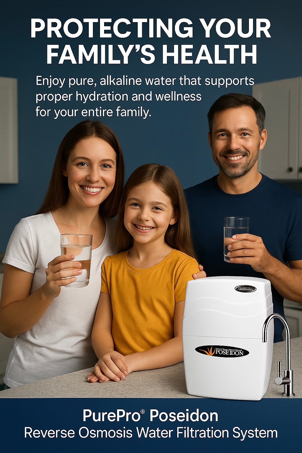 PUREPRO POSEIDON REVERSE OSMOSIS WATER FILTRATION SYSTEM