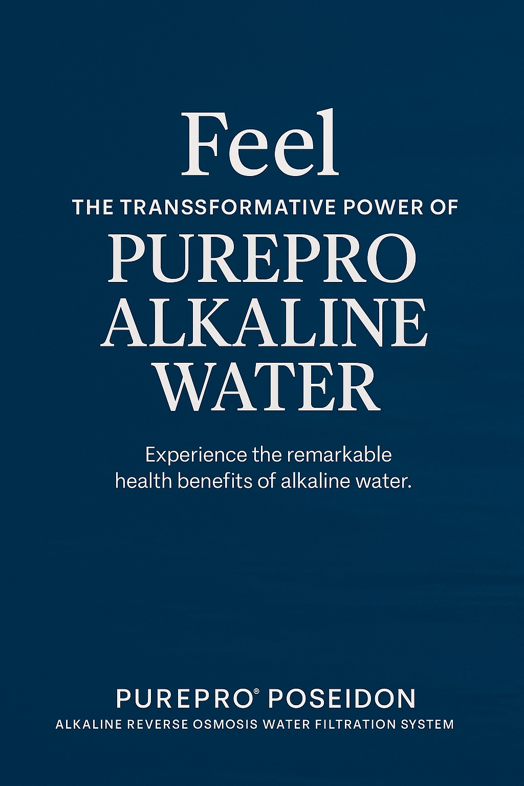 PUREPRO POSEIDON REVERSE OSMOSIS WATER FILTRATION SYSTEM