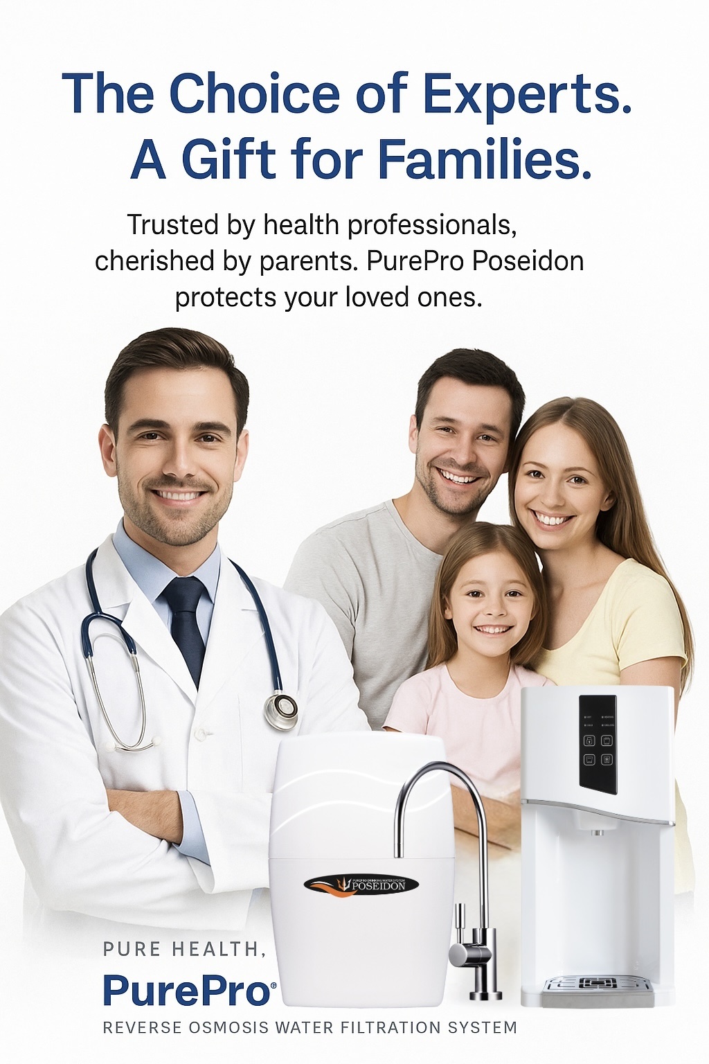 PUREPRO POSEIDON REVERSE OSMOSIS WATER FILTRATION SYSTEM