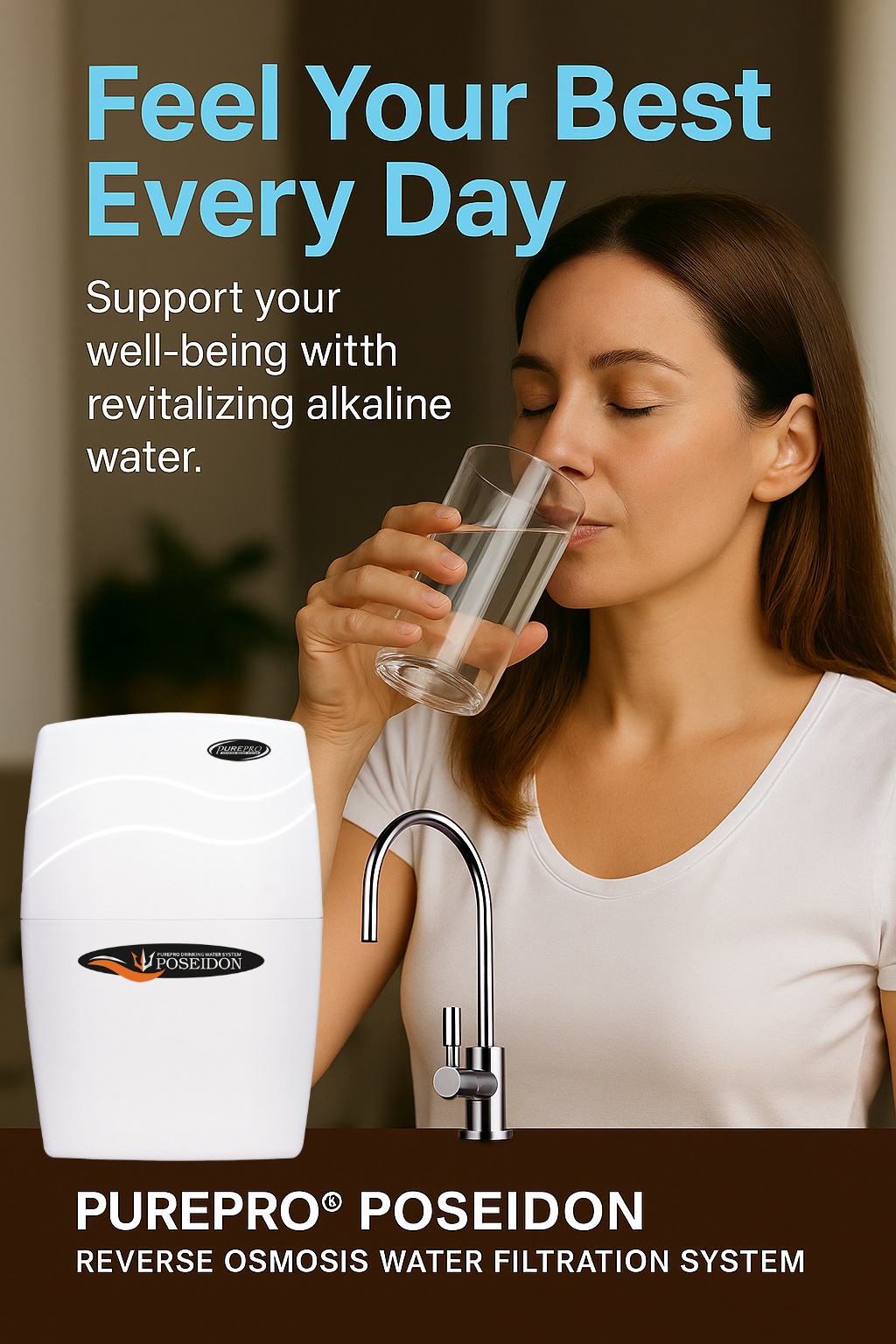 PUREPRO POSEIDON REVERSE OSMOSIS WATER FILTRATION SYSTEM