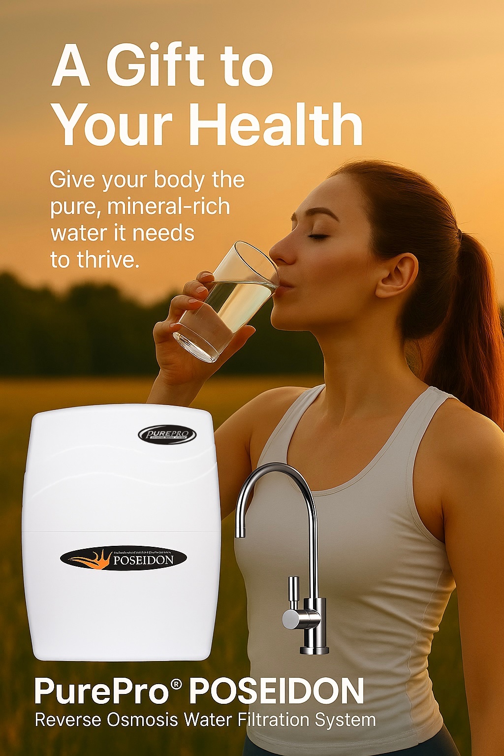 PUREPRO POSEIDON REVERSE OSMOSIS WATER FILTRATION SYSTEM