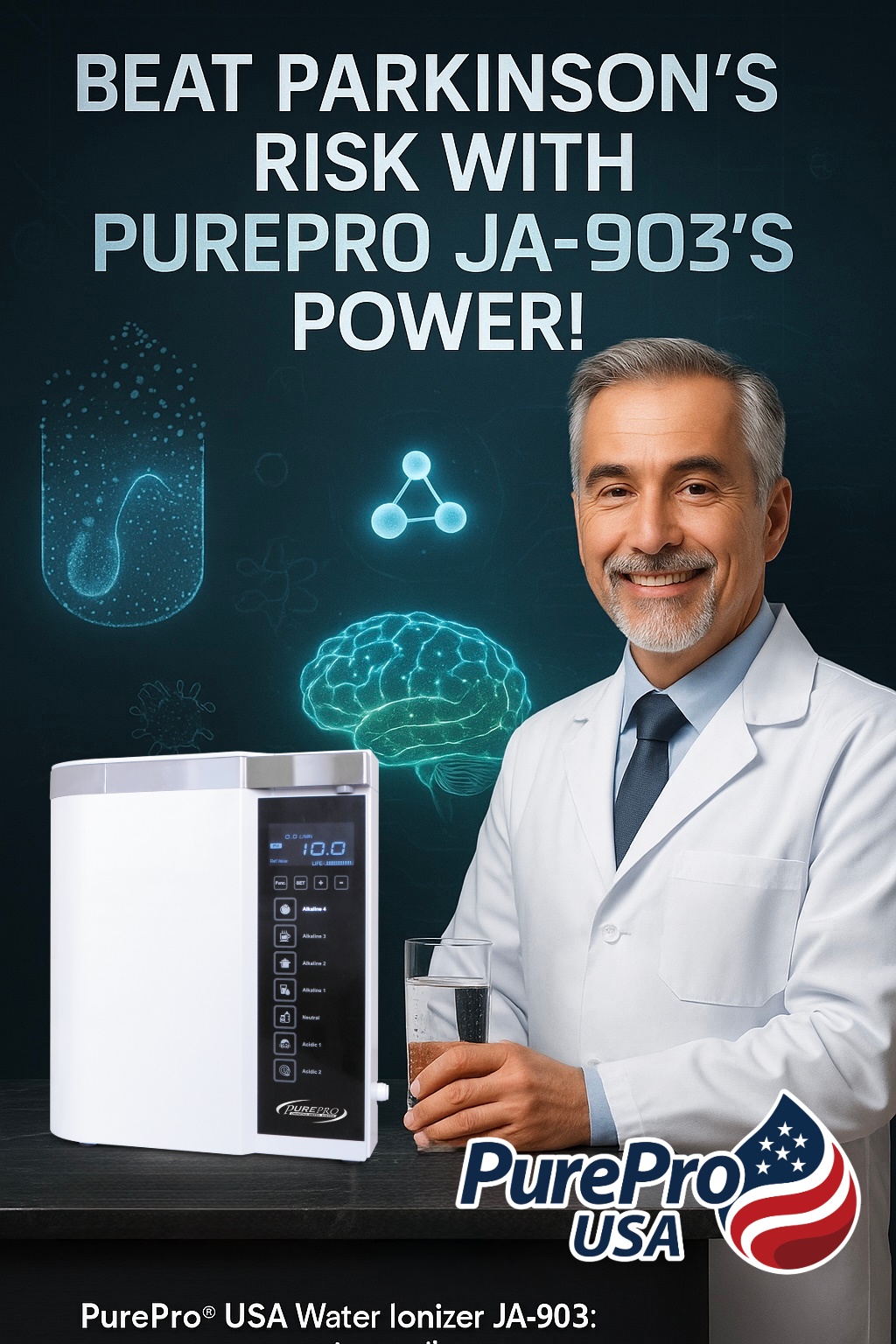 Parkinson’s disease is a progressive neurological condition associated with oxidative stress and neuroinflammation. Emerging research suggests that Electrolyzed Reduced Water (ERW), rich in dissolved molecular hydrogen, may help protect neural integrity.