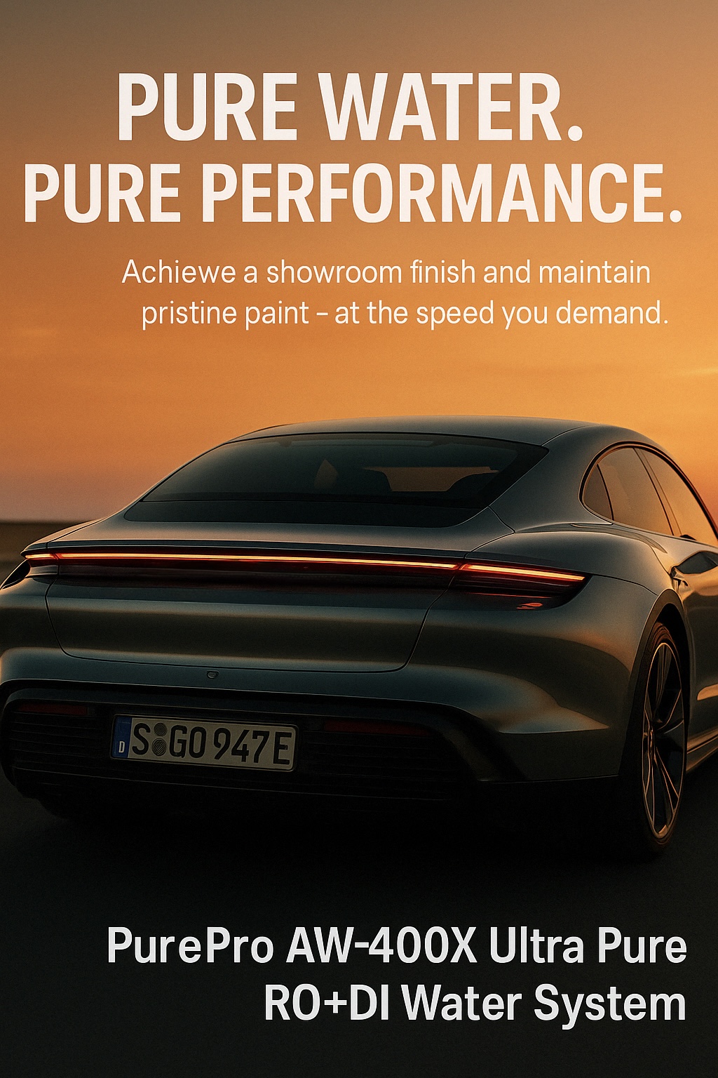 Best Ultra-Pure Water System for Ceramic Coating Maintenance - PurePro AW-400X Spot-Free Rinse