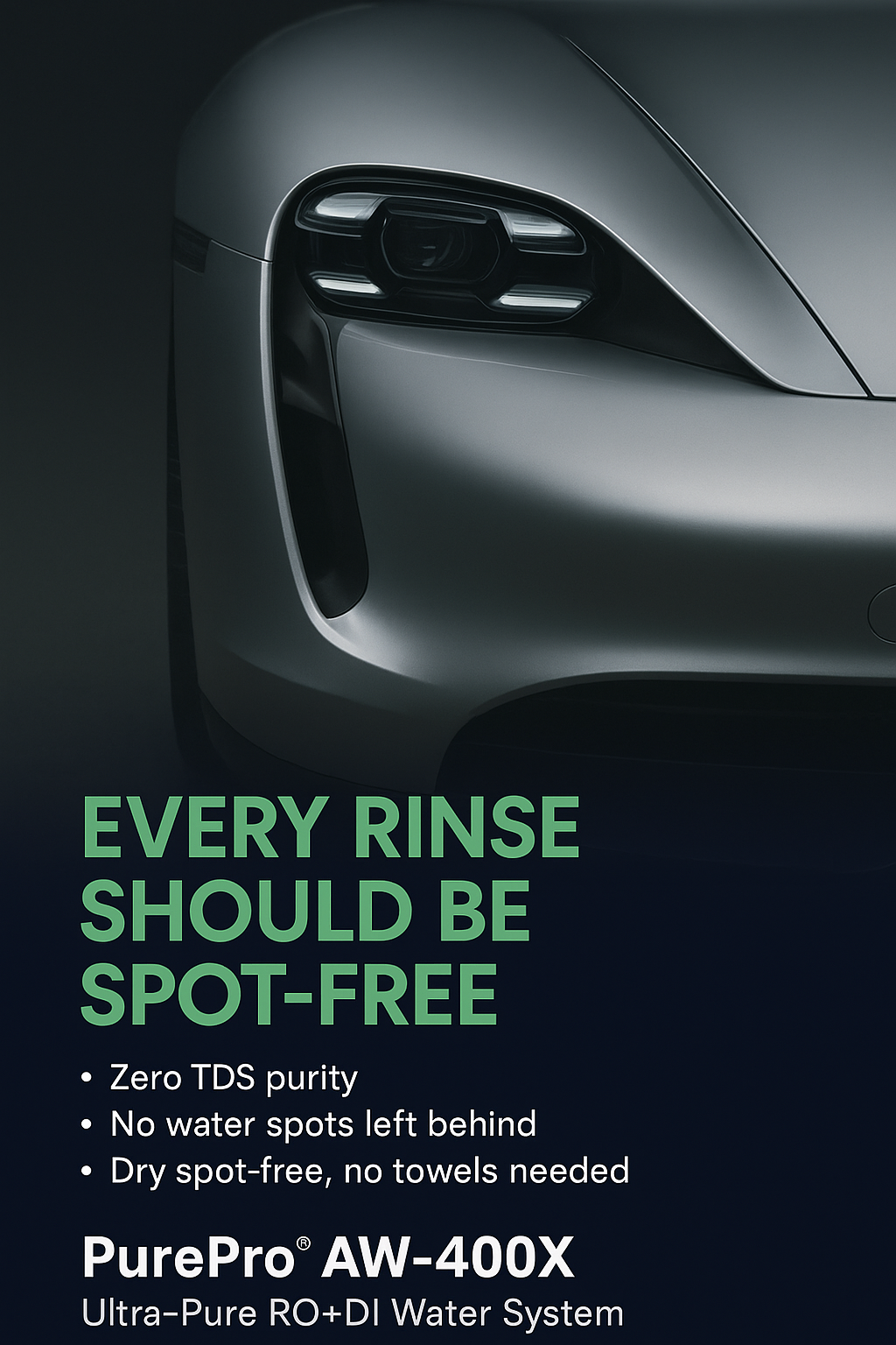 Best Ultra-Pure Water System for Ceramic Coating Maintenance - PurePro AW-400X Spot-Free Rinse