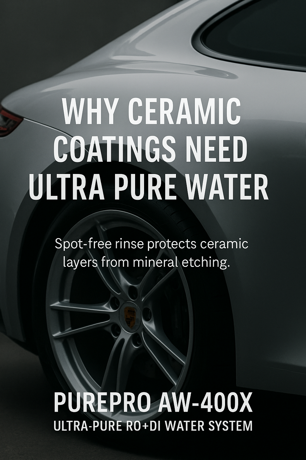 Why Ceramic Coatings Need Ultra-Pure Water for Spot-Free Rinse and Mineral Protection | PurePro AW-400X