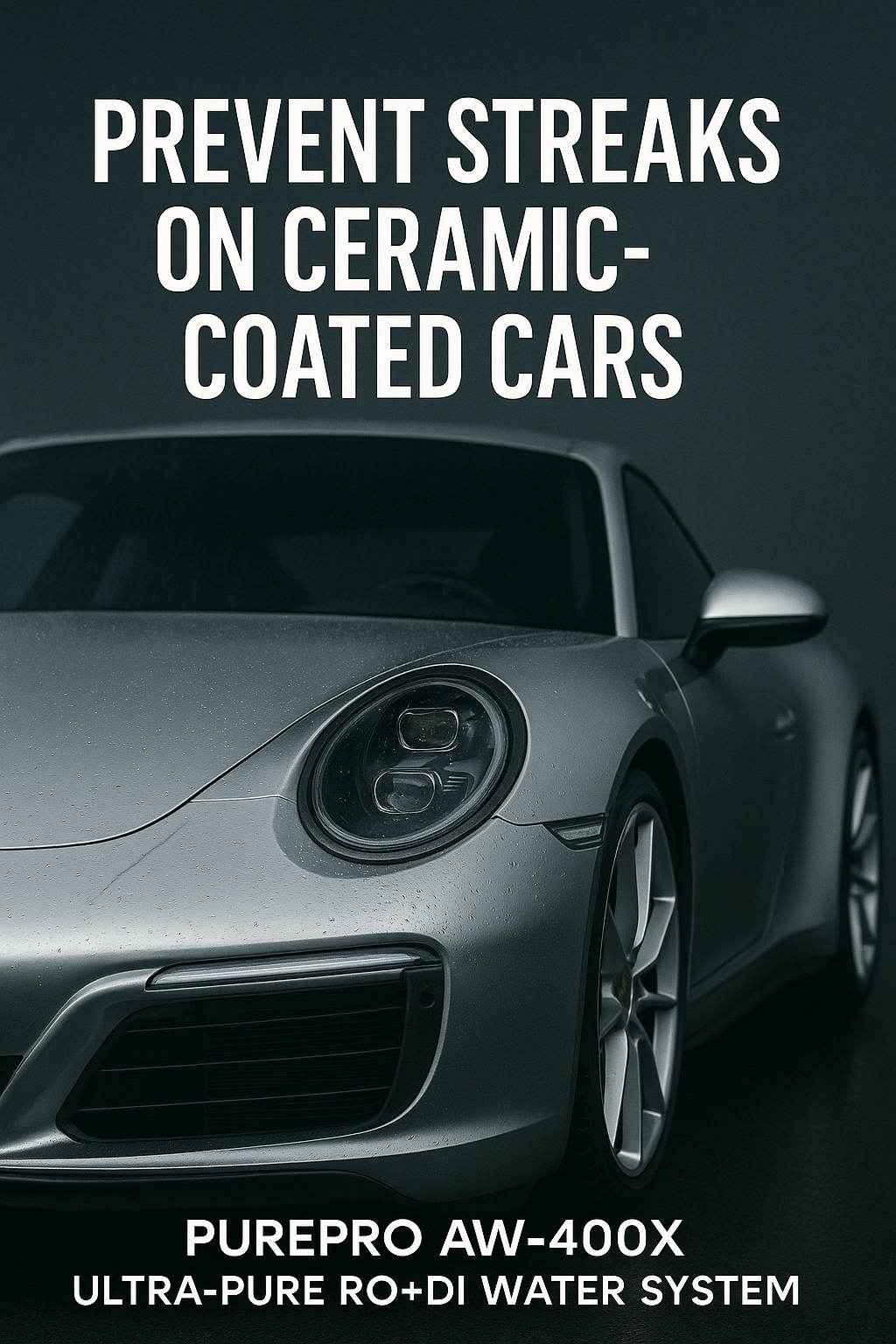 PurePro AW-400X Spot-Free Rinse System Compatible with Ceramic Maintenance Sprays